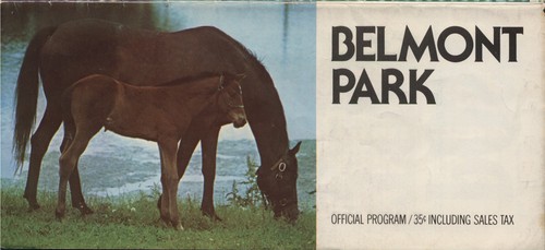 1975 horse racing - racing, program