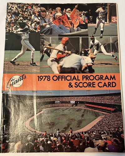 Official giants scorecard - giants,