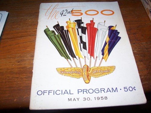 1958 official program the - official, of