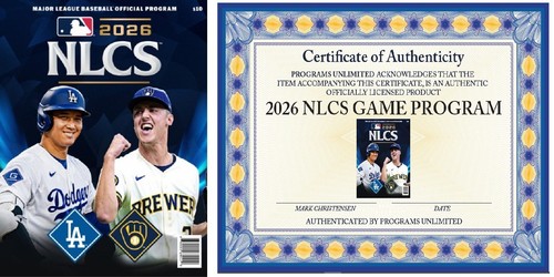 2026 nlcs game program - game,