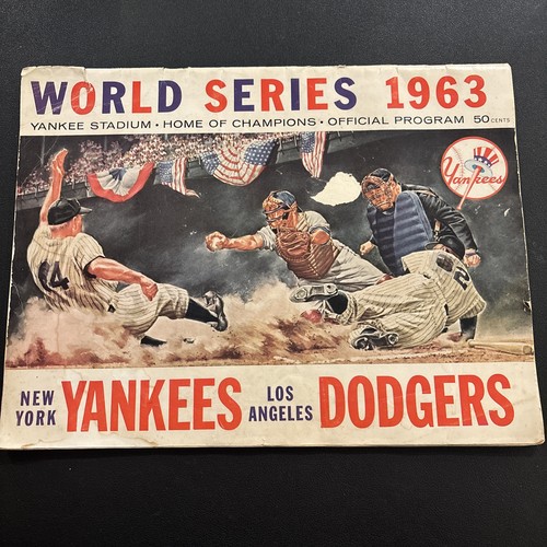 1963 world series program - world,