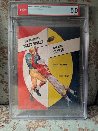 Psa 1950s nfl program - 5,