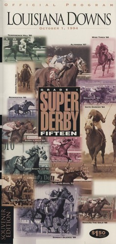 1994 horse racing - horse, program
