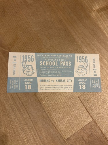 Vintage 1956 cleveland indians - vintage,