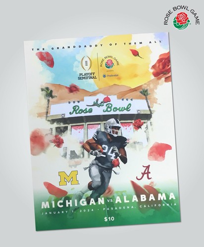 2023 rose bowl program alabama - bowl,
